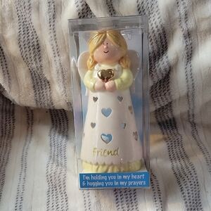 Heavenly Hugs Friend Angel Figurine with Heart